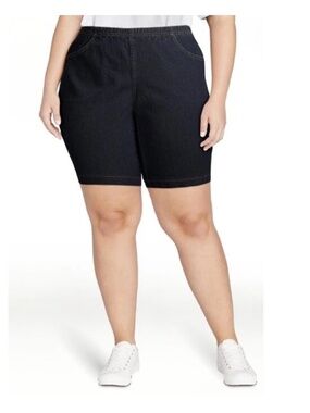 Just My Size Women’s Plus Size 4 Pocket Pull On Bermuda Shorts 3X NWT